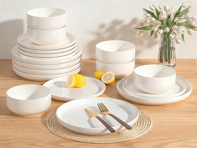 Speckled Stoneware Dinnerware Set, 12 Pieces - Image 4