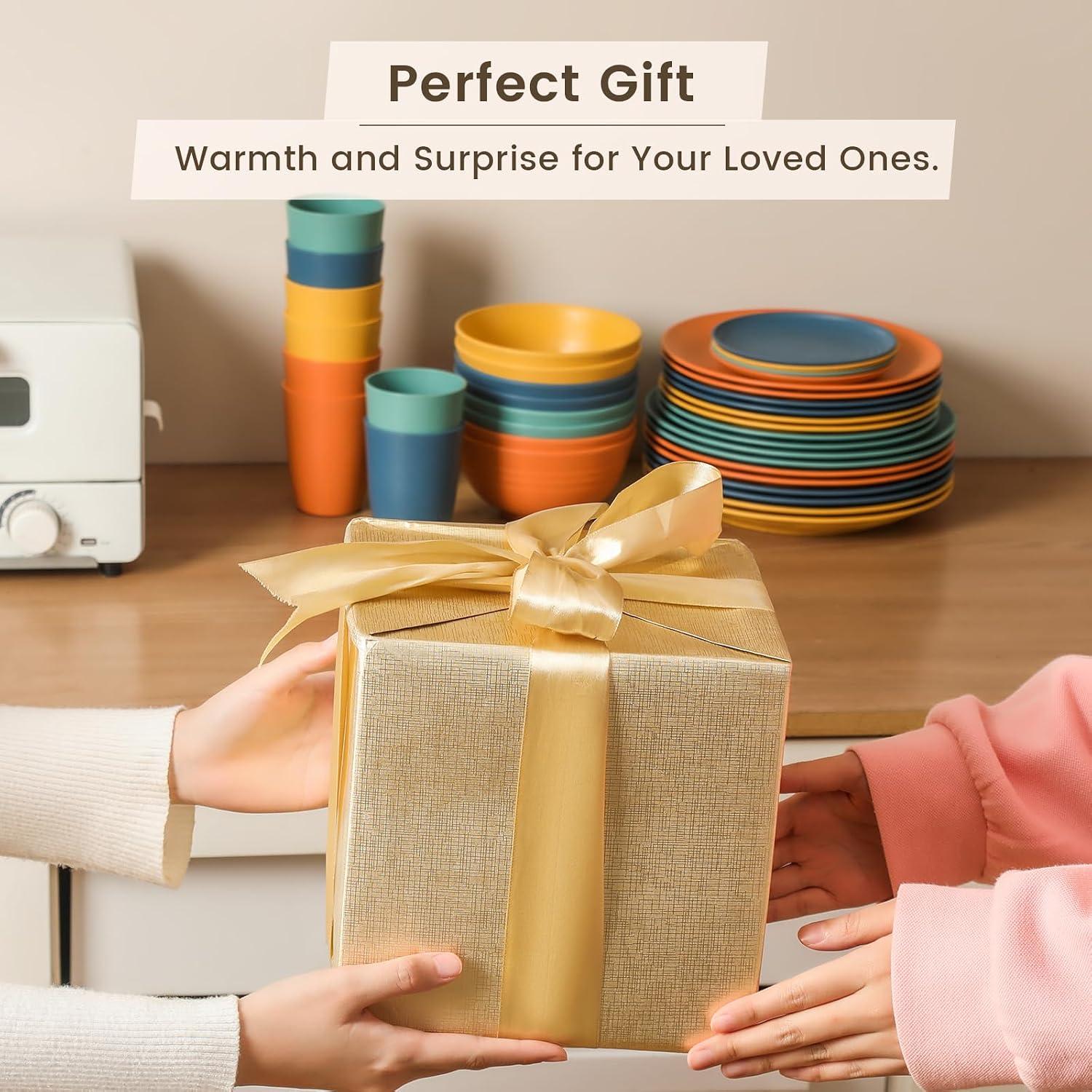 Wheat Straw Dinnerware Set, 40 Pieces - Image 7